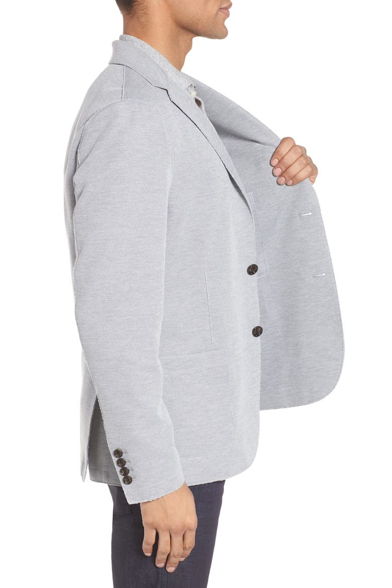 Slim Fit Jersey Sport Coat, Alternate, color, GREY