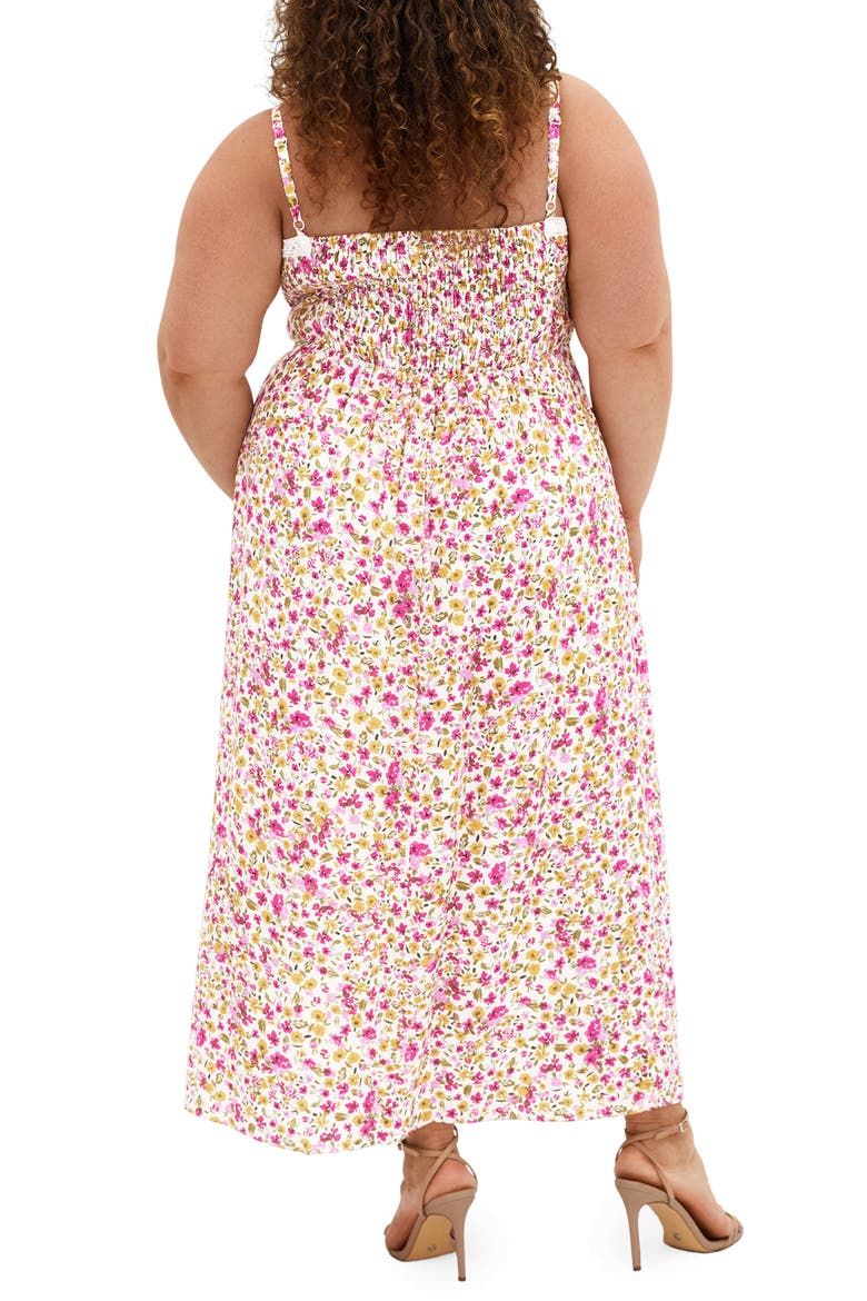 Sweet Floral Maxi Sundress, Alternate, color, SWEET PEA
