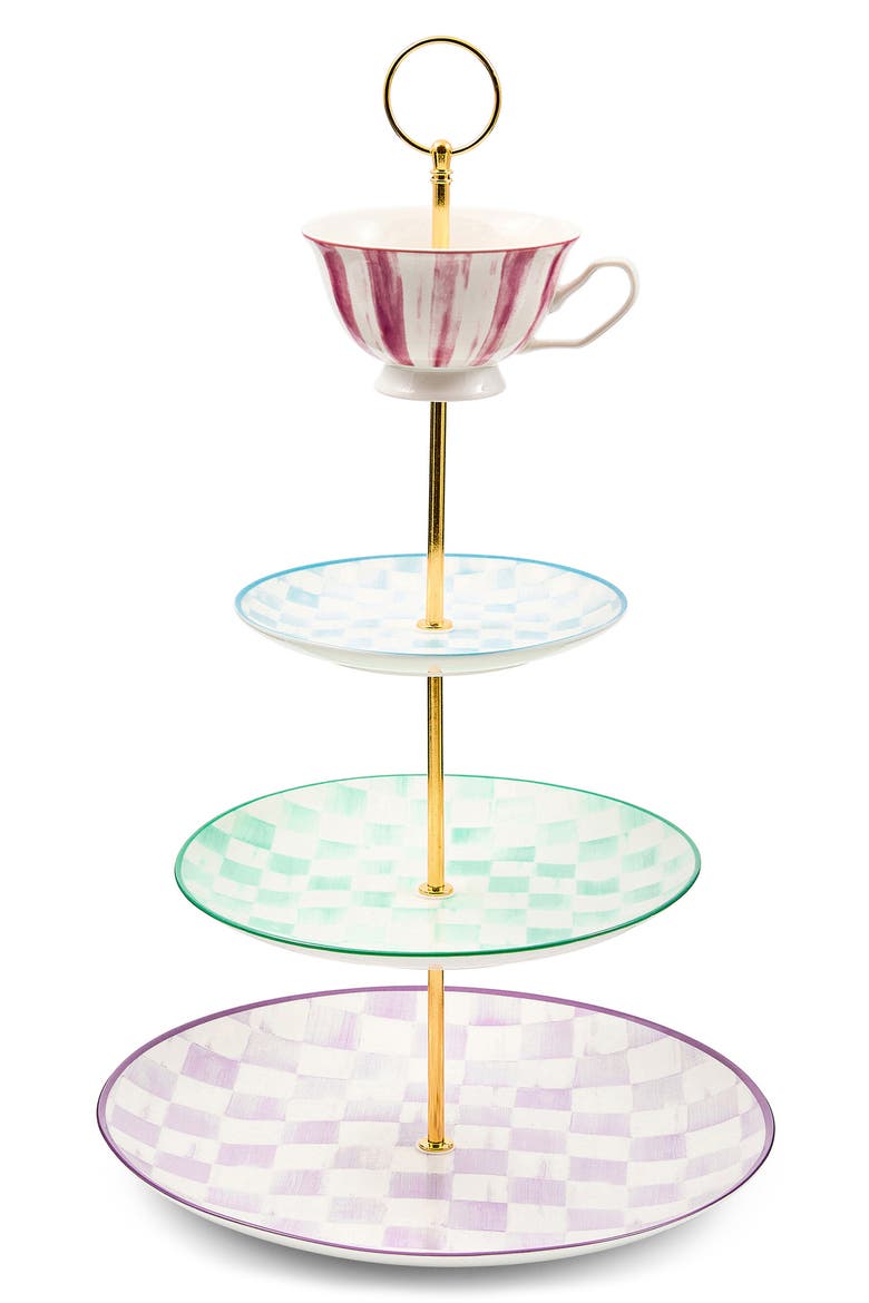 Wonderland Three Tier Sweet Stand, Main, color, MULTI