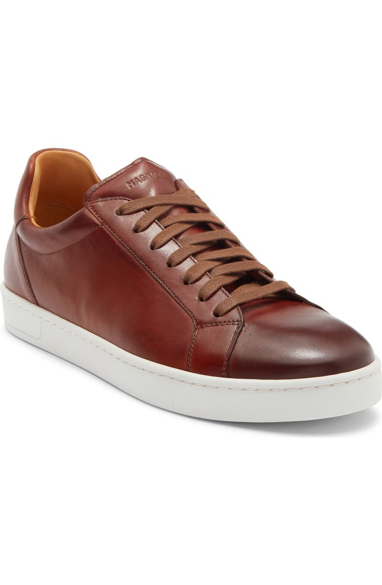 Magnanni Elonso Low Top Sneaker, Main, color, Cognac
