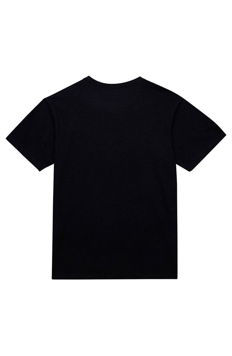 Mitchell & Ness Men's Mitchell & Ness Black Charlotte Hornets Hardwood Classics Felt Applique Slub T-Shirt, Alternate, color, 