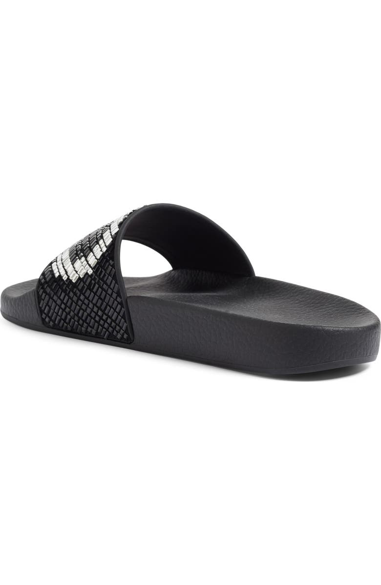 FERRAGAMO Salvatore Ferragamo Crystal Logo Slide Sandal, Alternate, color,