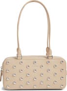 Veronica Beard Studded Boxy Leather Shoulder Bag
