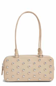 Veronica Beard Studded Boxy Leather Shoulder Bag