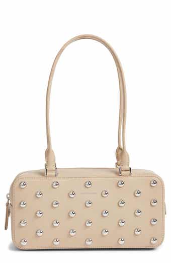 Veronica Beard Studded Boxy Leather Shoulder Bag