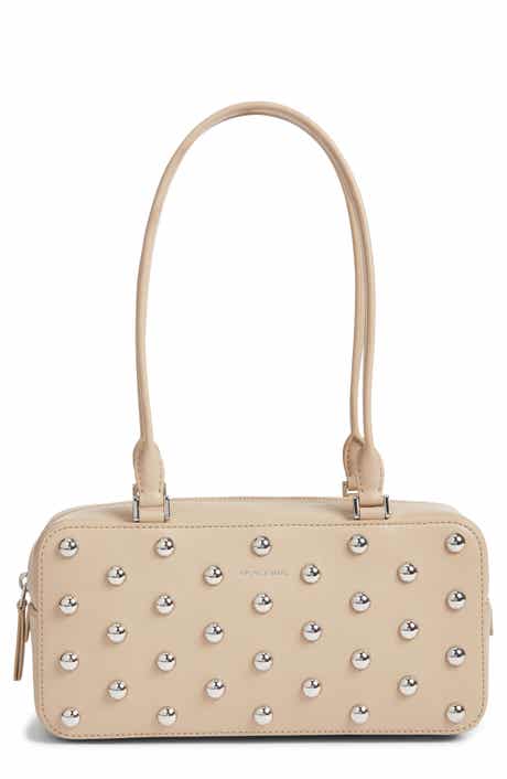 Veronica Beard Studded Boxy Leather Shoulder Bag