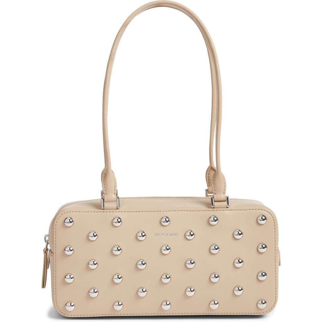 Veronica Beard Studded Boxy Leather Shoulder Bag