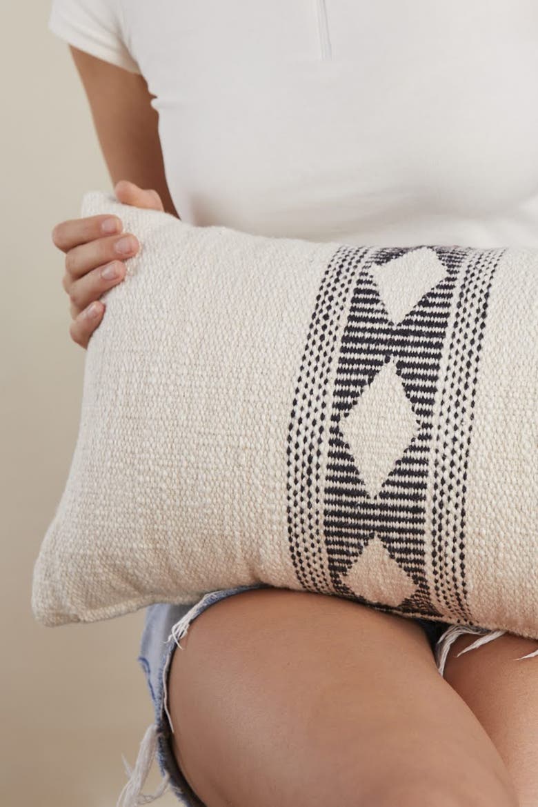 Gemma Lumbar Pillow Cover, Alternate, color, Cream