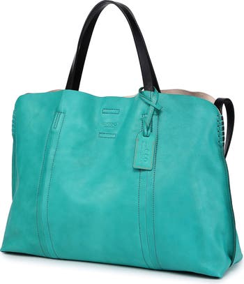Forest Island Leather Tote Bag