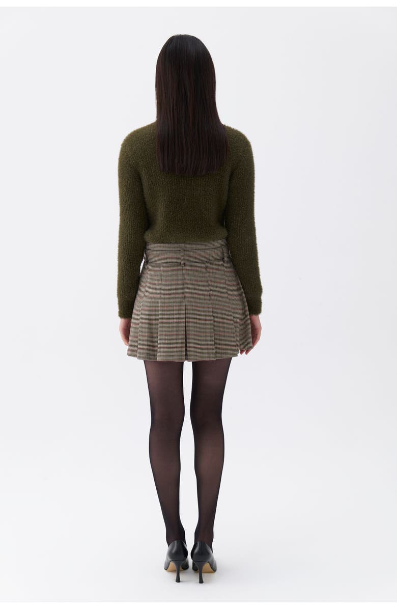 Nocturne Belted Pleated Mini Skirt, Alternate, color, 