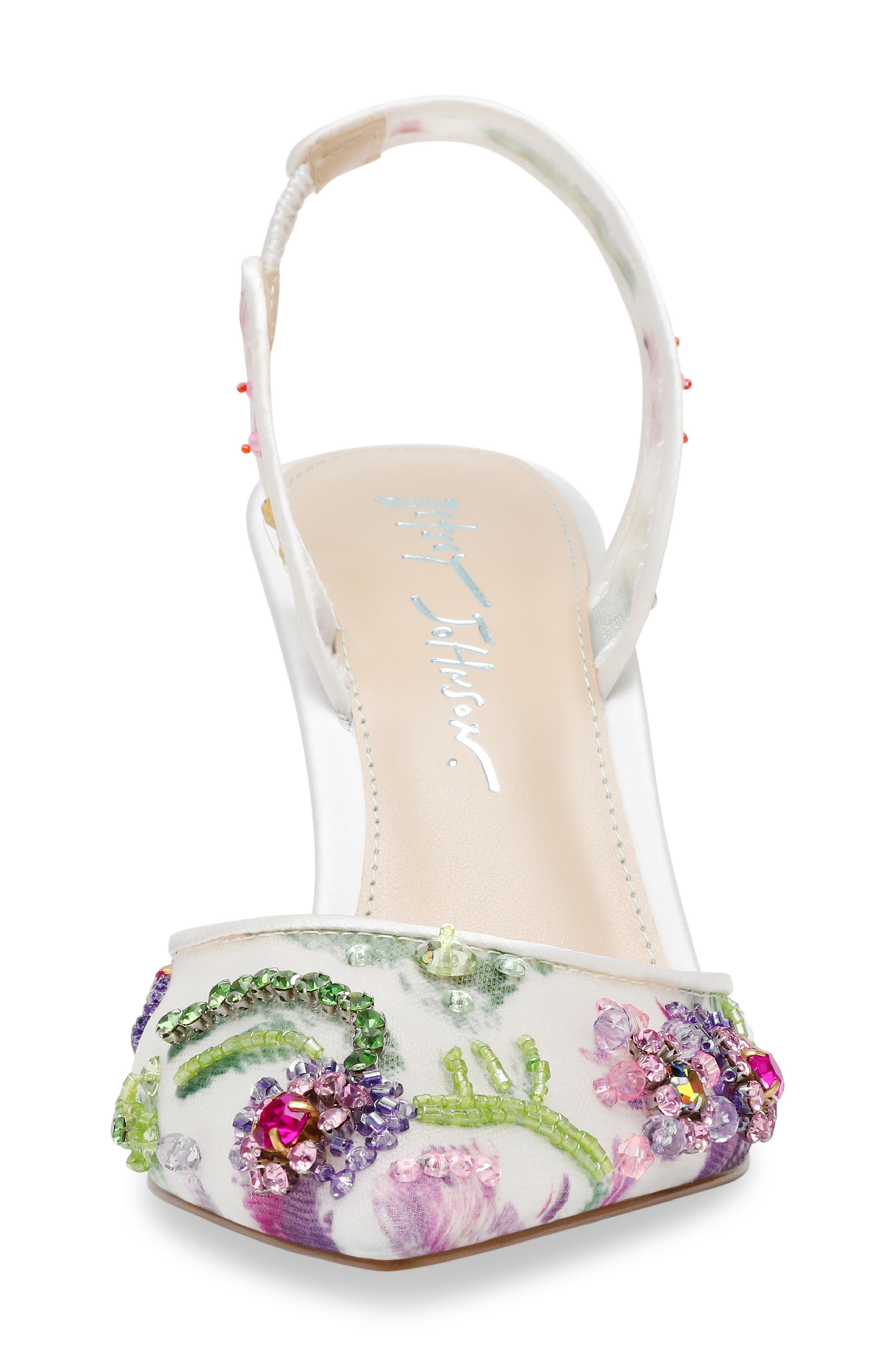 Betsey Johnson Velma Pointed Toe Slingback Pump, Alternate, color, 