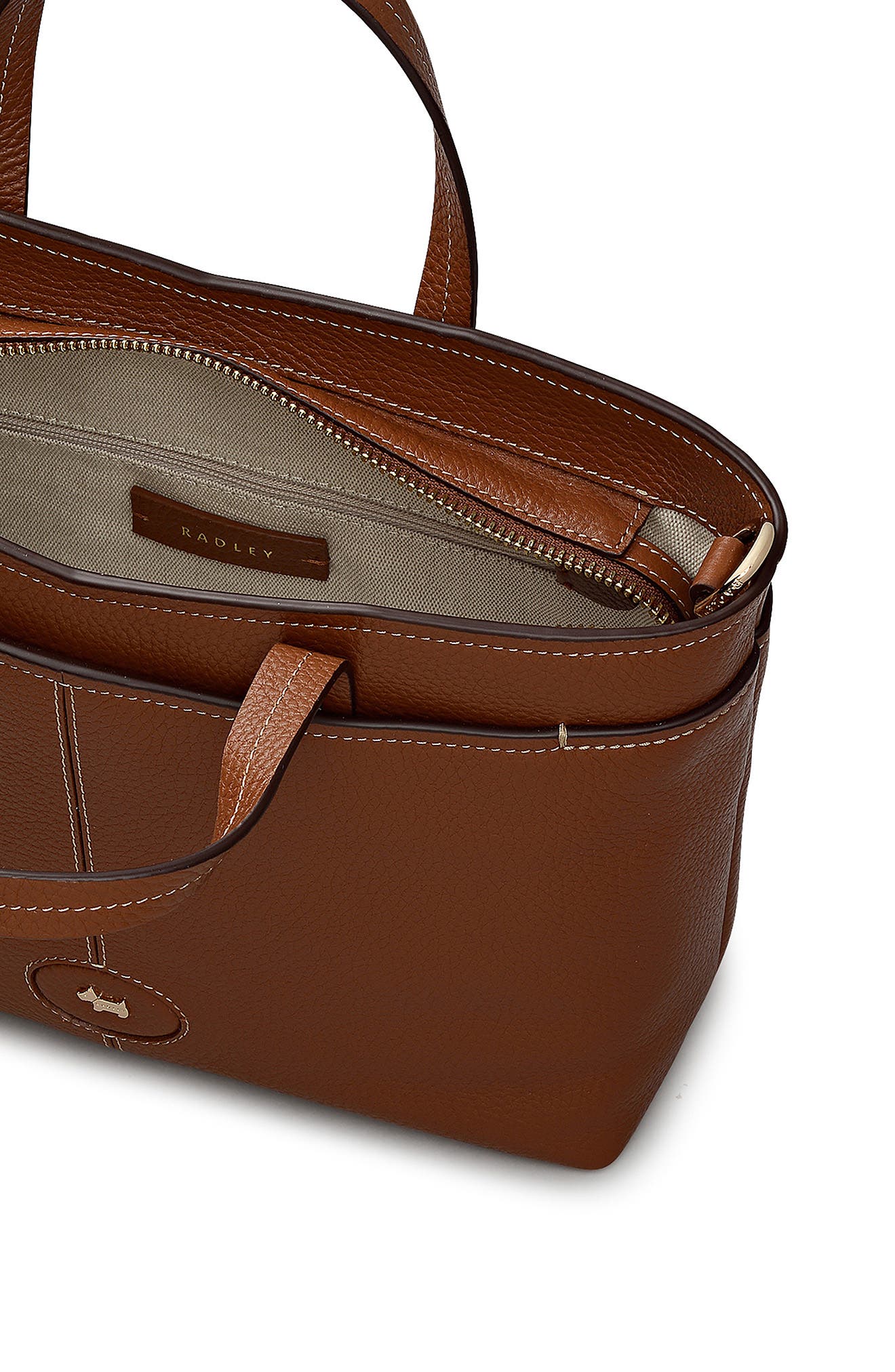 Radley Medium Maldon Mews Satchel Bag, Alternate, color, Cognac