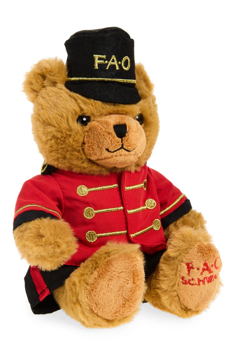Bear Soldier Plush Stuffed Animal, Alternate, color, BROWN
