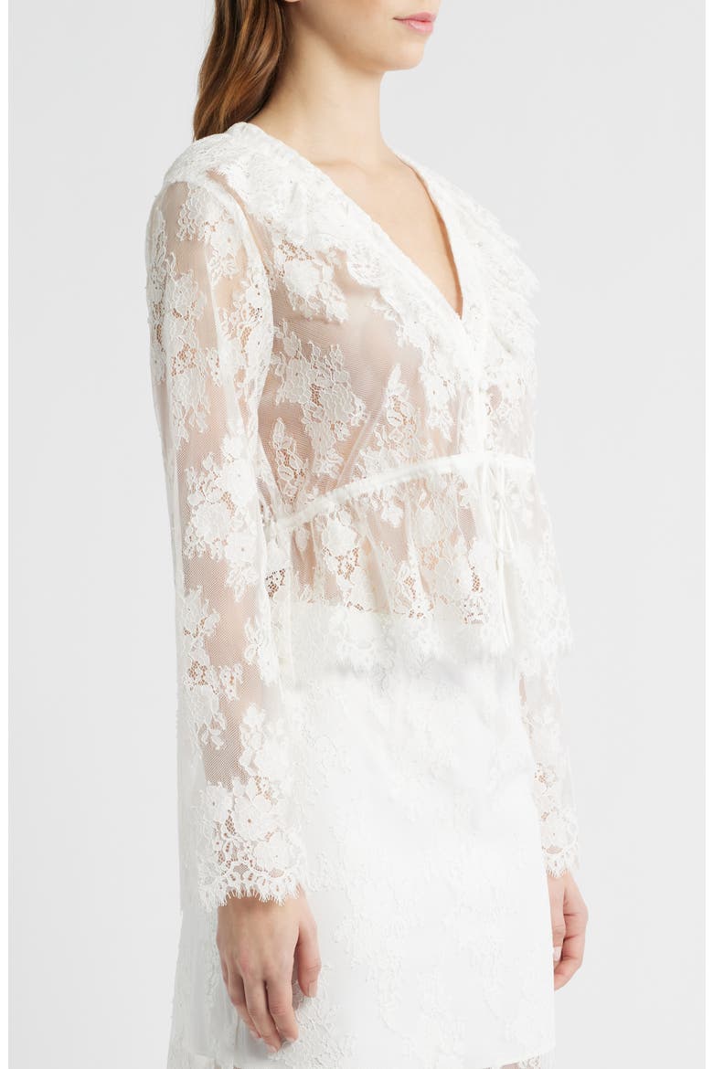 The Zoya Sheer Lace Top, Alternate, color, WHITE