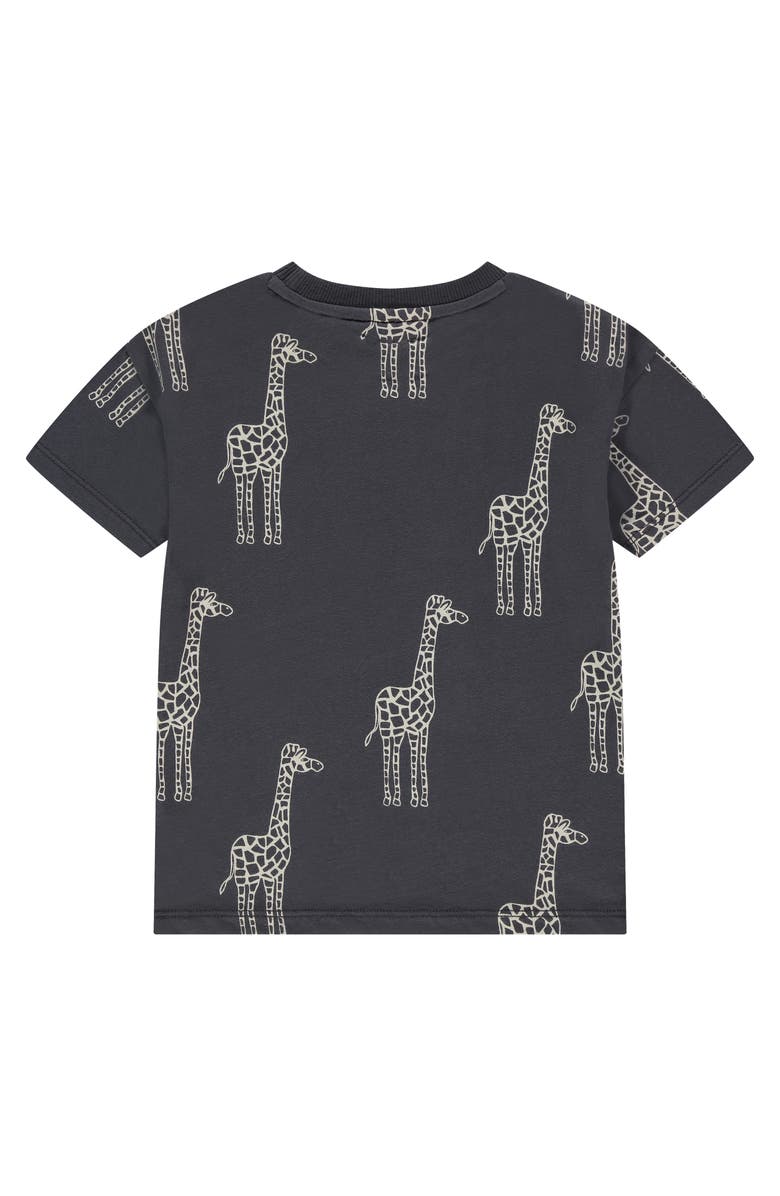 Stains and Stories by Babyface Giraffe Graphic T-Shirt, Alternate, color, Dark Grey