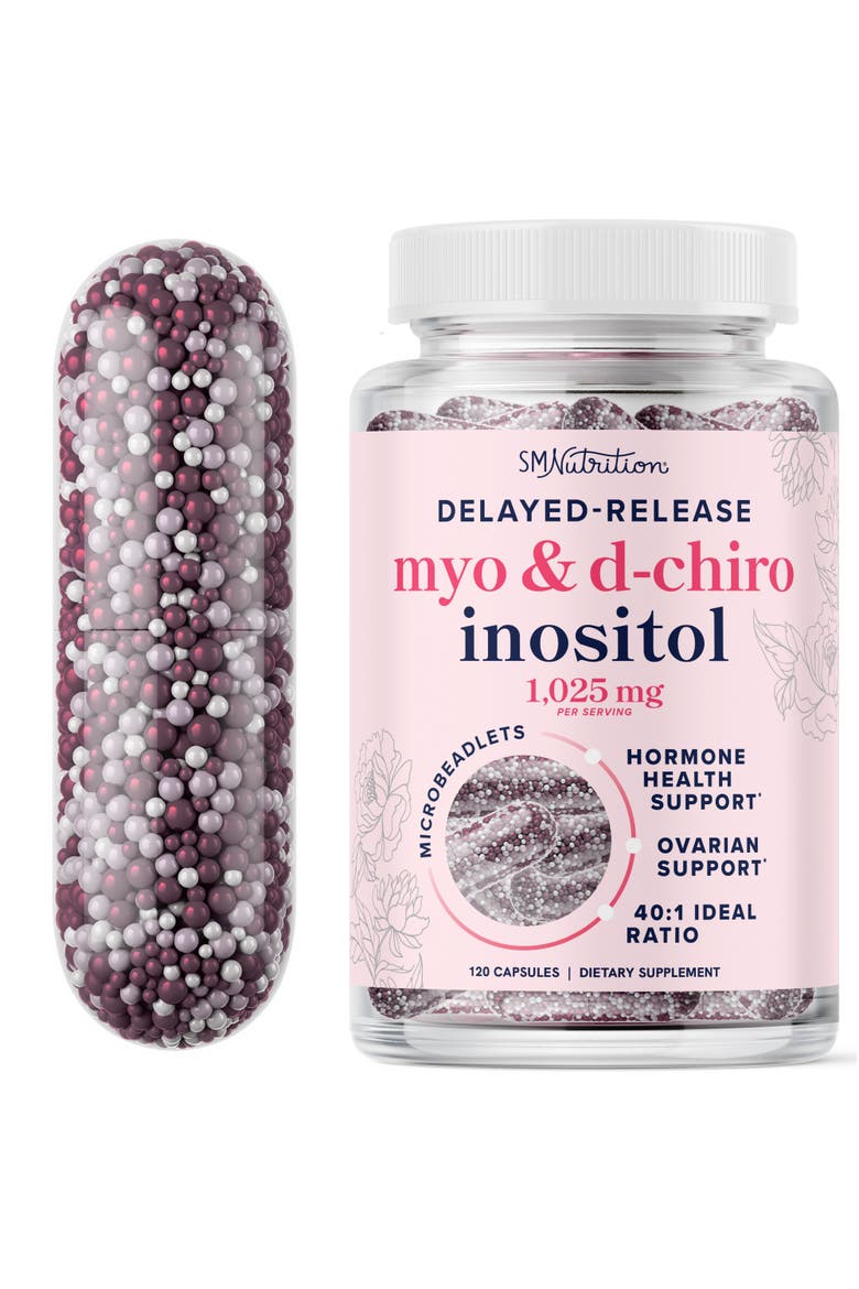 Myo & D-Chiro Inositol Fertility Support Beadlets, 120ct, Main, color, No Color