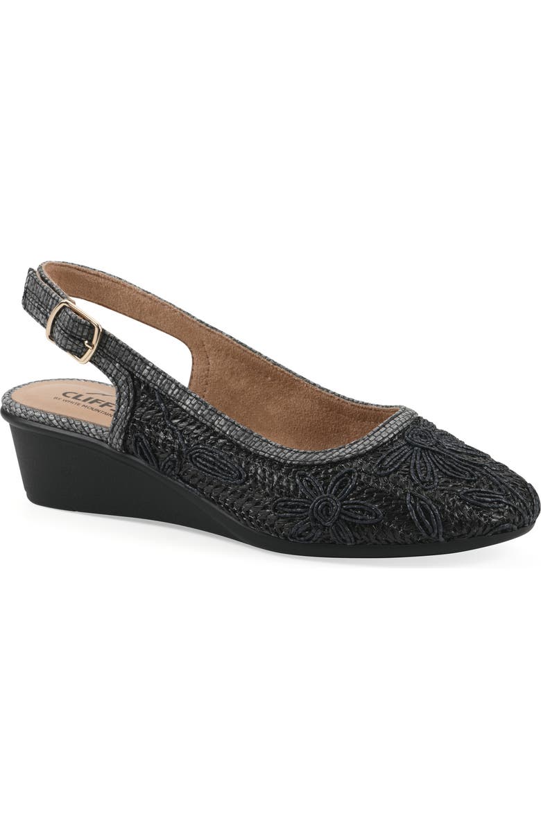 CLIFFS BY WHITE MOUNTAIN Borris Slingback Wedge, Main, color,