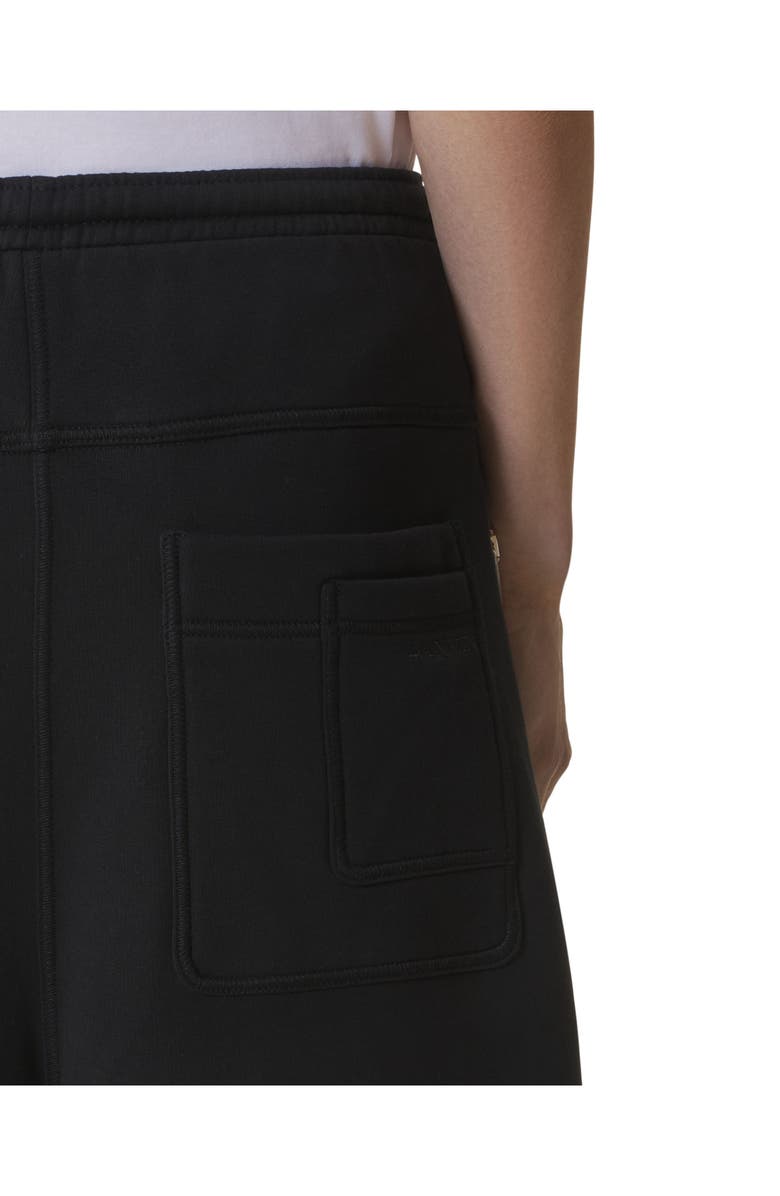 Lanvin Cotton Fleece And Cashmere Pants, Alternate, color, Black