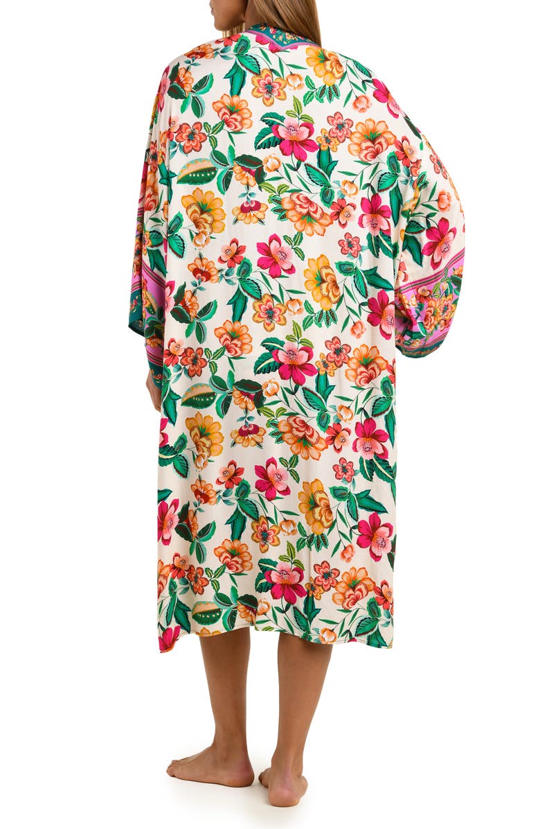 Sunshine 79 Zen Garden Satin Cover-Up, Alternate, color, Blue/ Green Multi