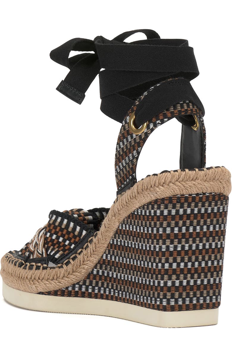 Vince Camuto Bealie Platform Wedge Sandal, Alternate, color, Black Multi