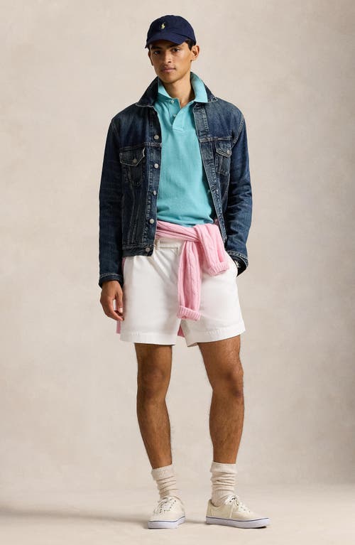 Polo Ralph Lauren Custom Slim Fit Mesh Polo Shirt In Deep Seafoam