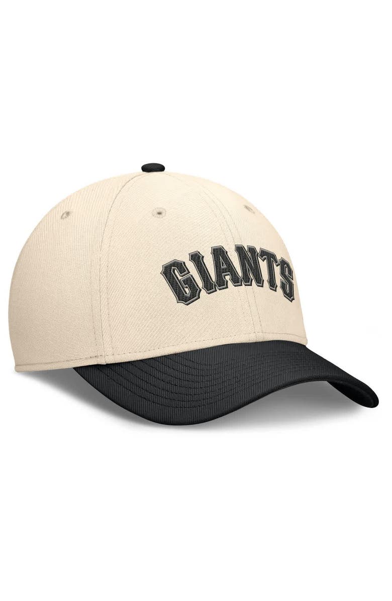 Nike Men's Nike Natural/Black San Francisco Giants Statement Rise Performance Flex Hat, Alternate, color, Natural