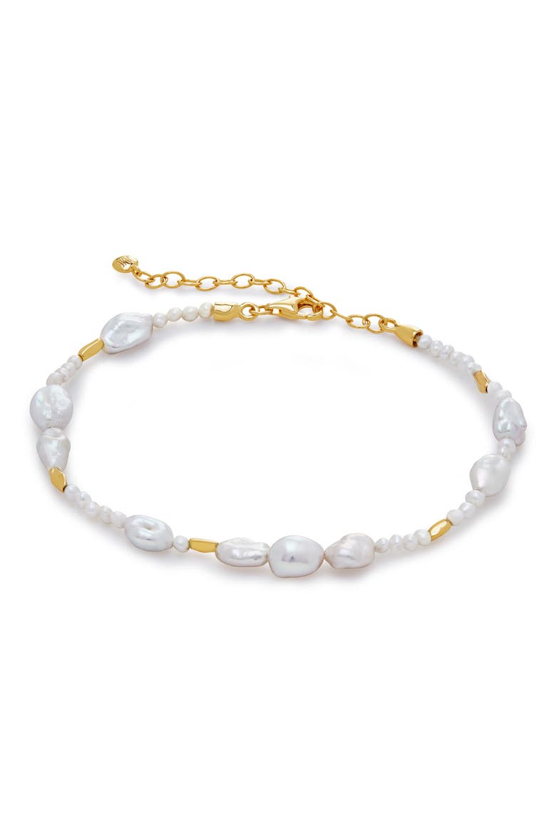Pearl Scatter Bracelet, Main, color, GOLD