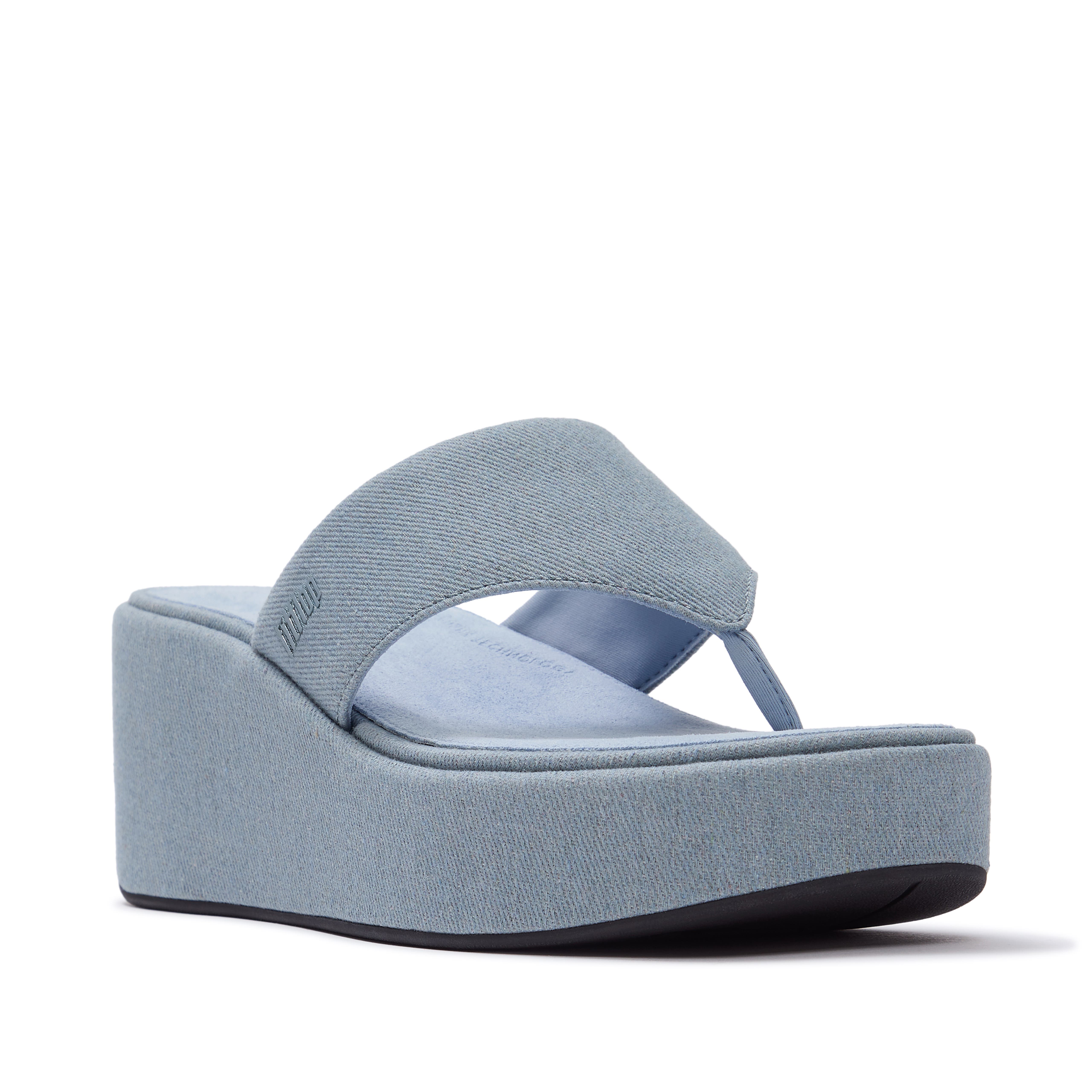 FitFlop Platfforms Wedge TP Sandal, Main, color, Light Denim