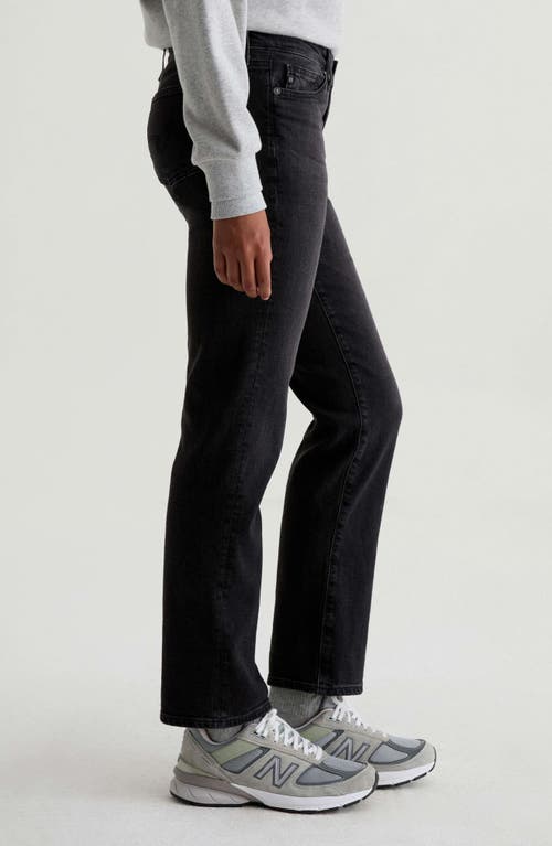 Ag Sandra Slim Straight Leg Jeans In Black