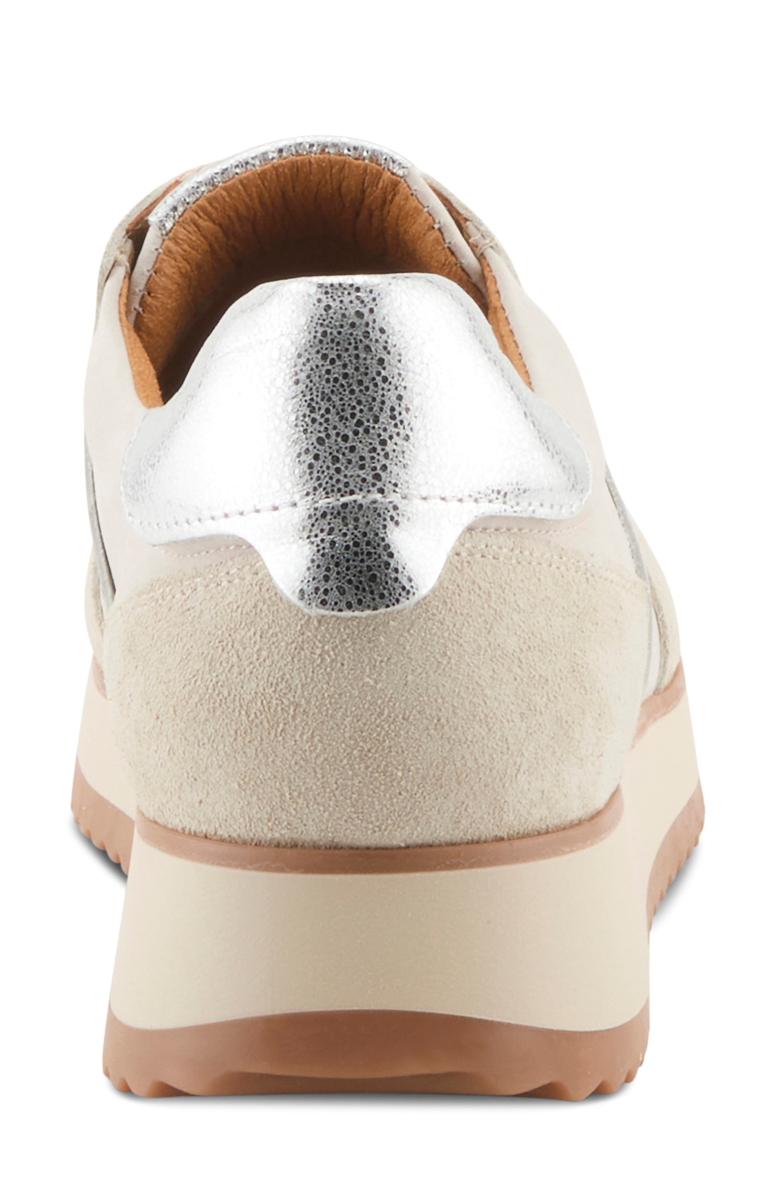 Spring Step Compter Sneaker, Alternate, color, Off White Suede