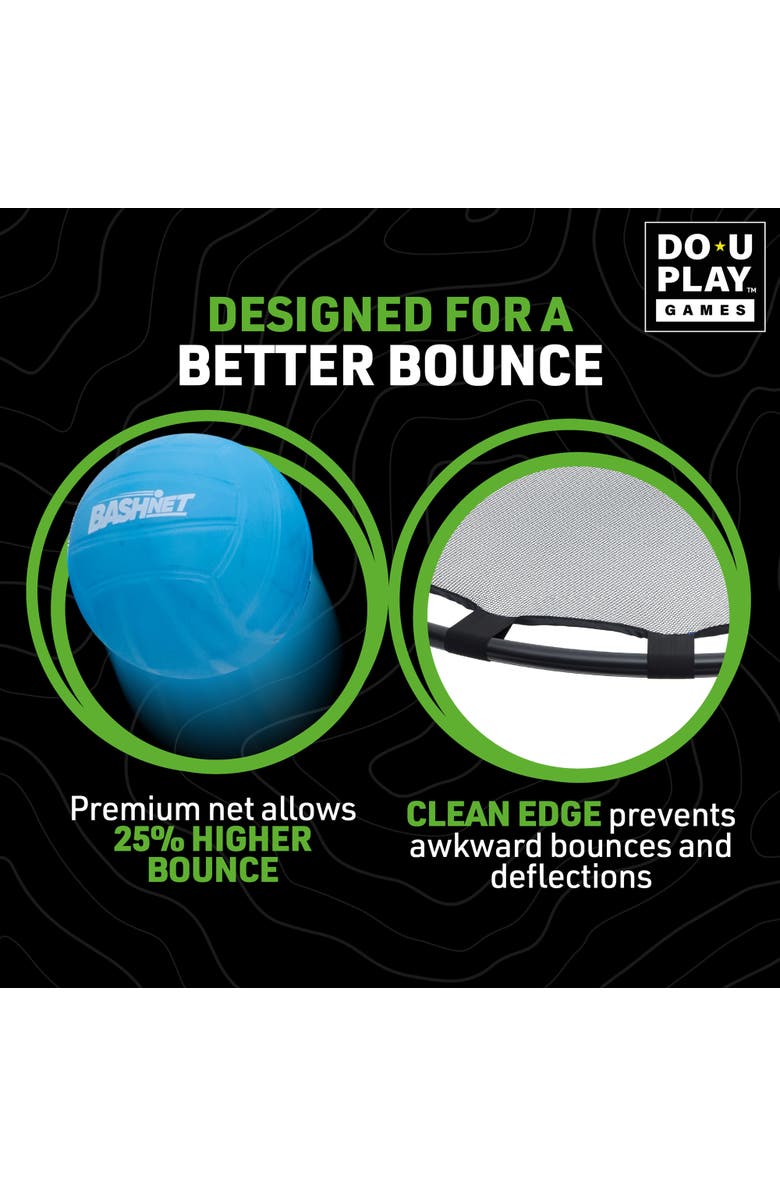 Do-U-Play Bash Net Game Set, Volleyball Meets Bouncing Trampoline, Family, Alternate, color, 