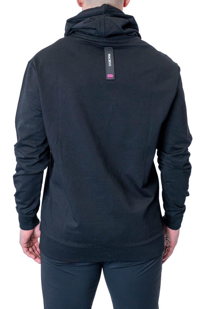 Cotton Graphic Hoodie, Alternate, color, BLACK