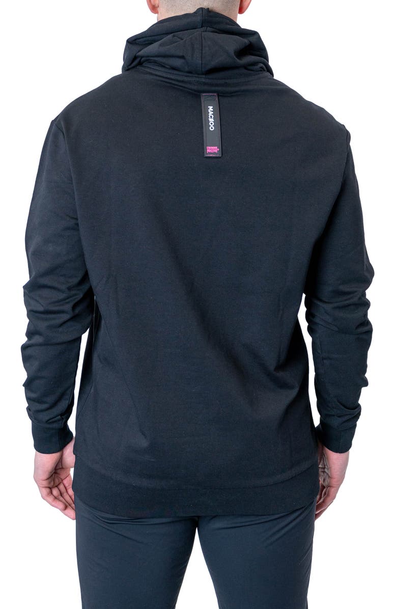 Maceoo Cotton Graphic Hoodie, Alternate, color, Black