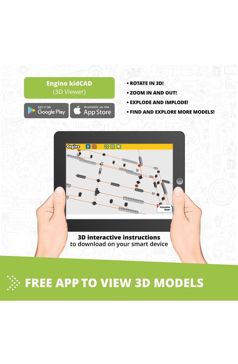 Engino Mega Builds London Eye 1505 Piece Brick Building Set, Alternate, color, Multicolored