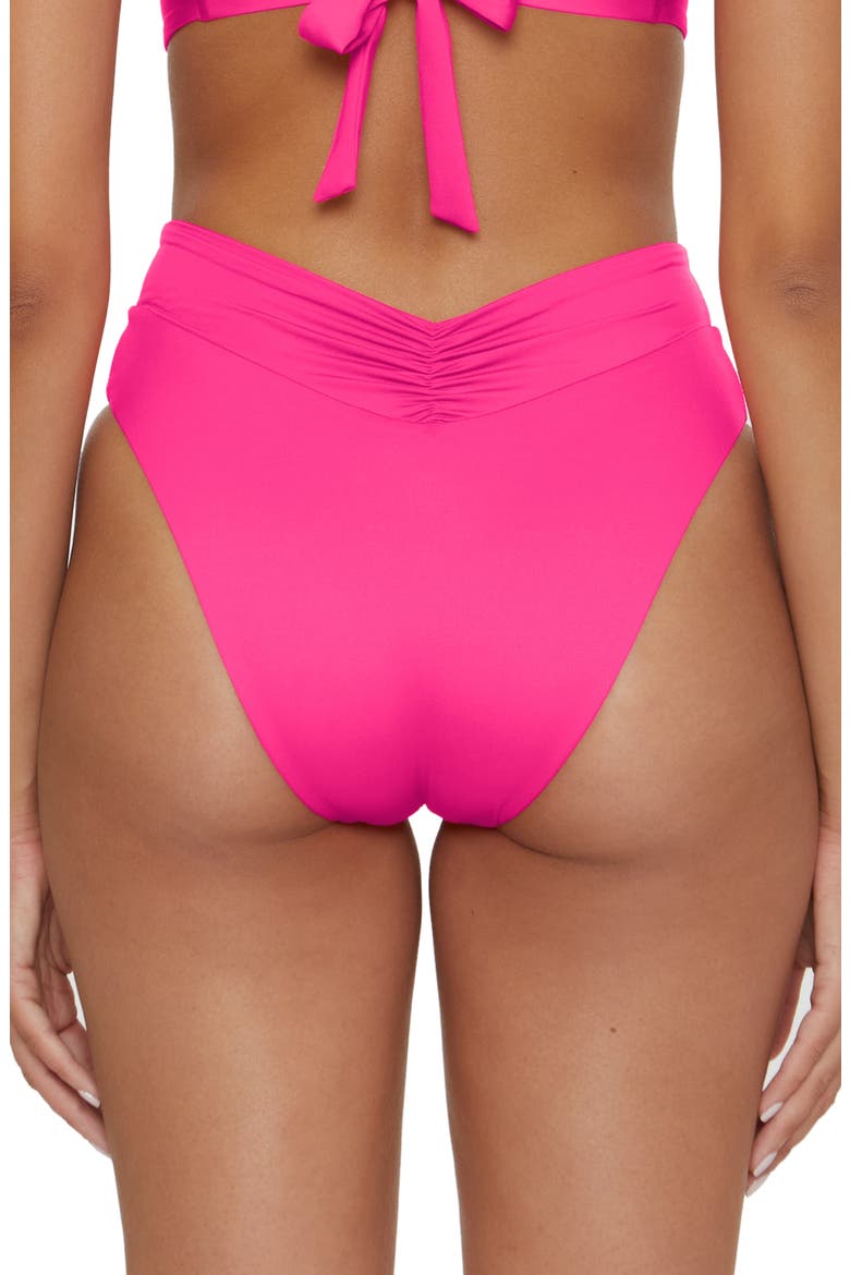 Color Code High Waist Bikini Bottoms, Alternate, color, COSMOPOLITAN