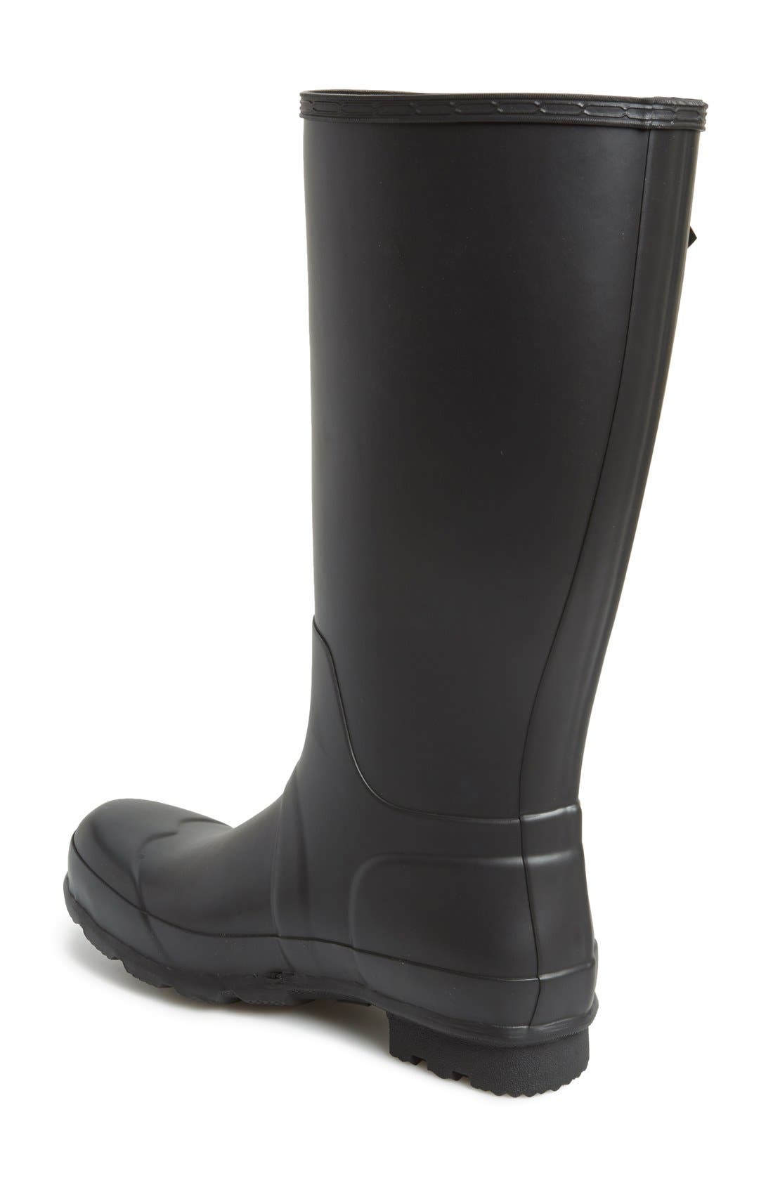 'Original Tall' Rain Boot, Alternate, color, BLACK