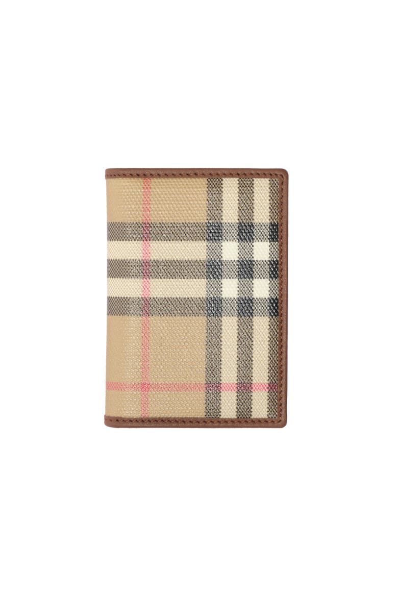Check Passport Holder, Alternate, color, Archive beige