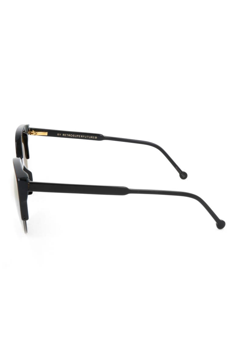 52mm Cat Eye Sunglasses, Alternate, color, BLACK