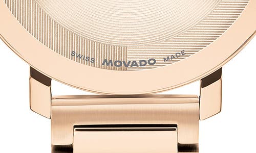 Movado Women's Bold Evolution 2.0 Swiss Quartz Ionic Plated Light Rose Gold Steel Watch, 34mm In Rose Gold