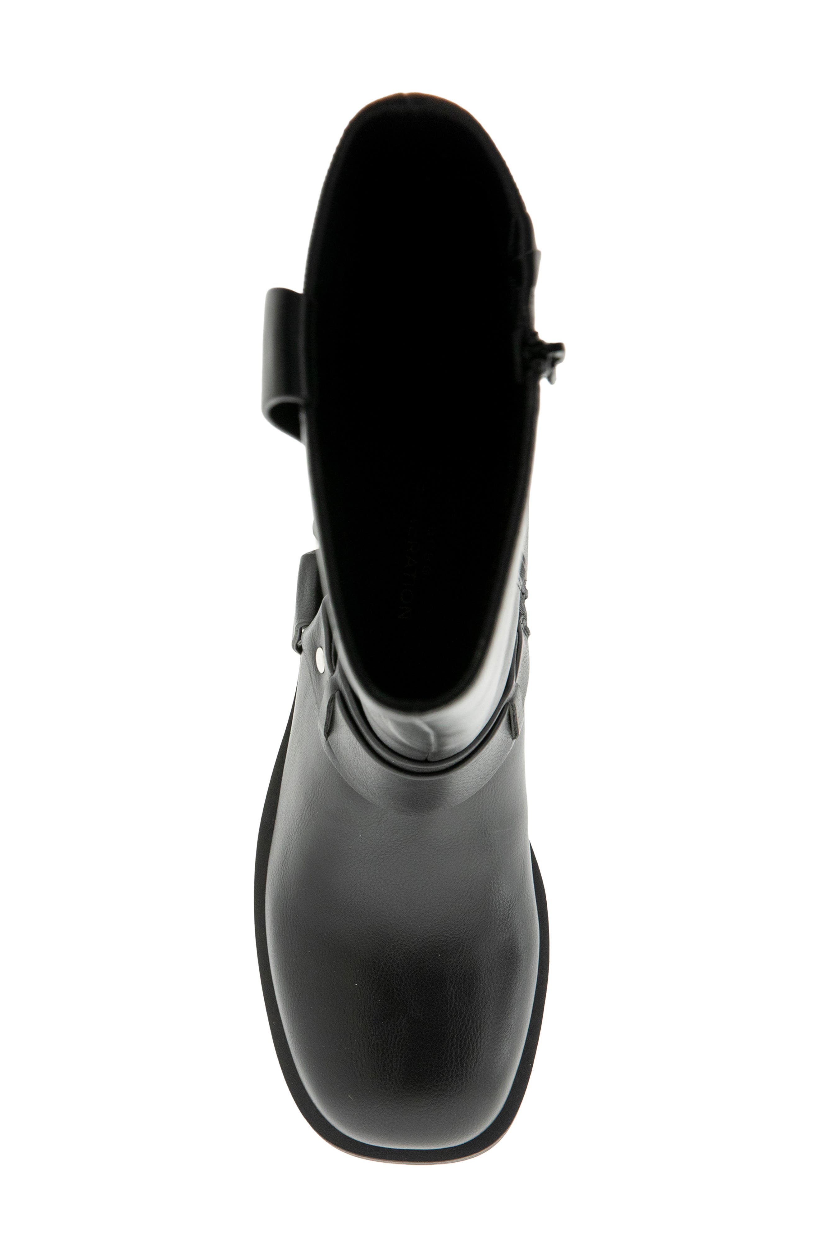 Hardin Faux Leather Tall Boot, Alternate, color, BLACK