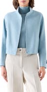 Akris punto Wool Blend Zip Blouson Jacket