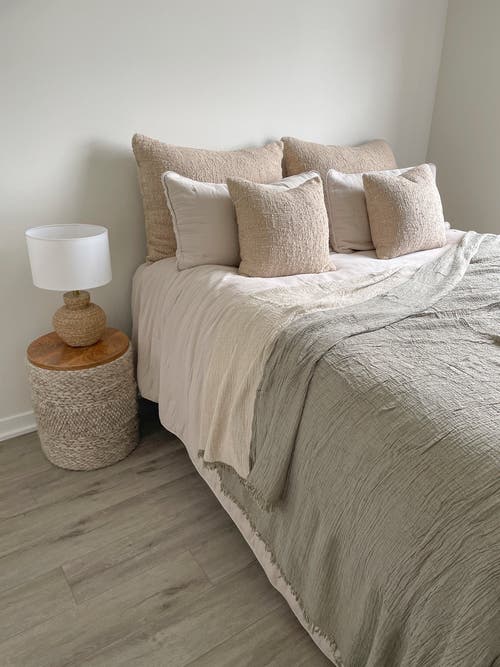 ANAYA ANAYA COTTON BOUCLE DUTCH EURO PILLOW WITH DOWN ALTERNATIVE INSERT