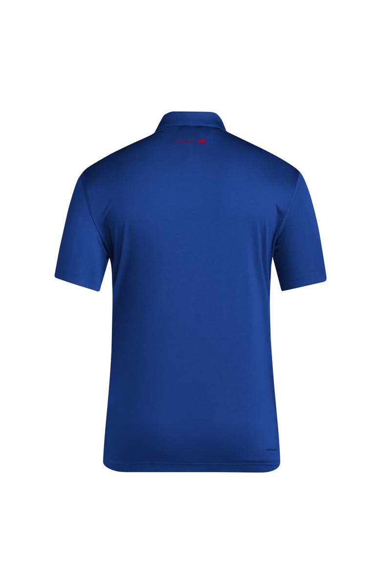 adidas Men's adidas Royal Kansas Jayhawks 2024 Coaches AEROREADY Polo, Alternate, color, Royal