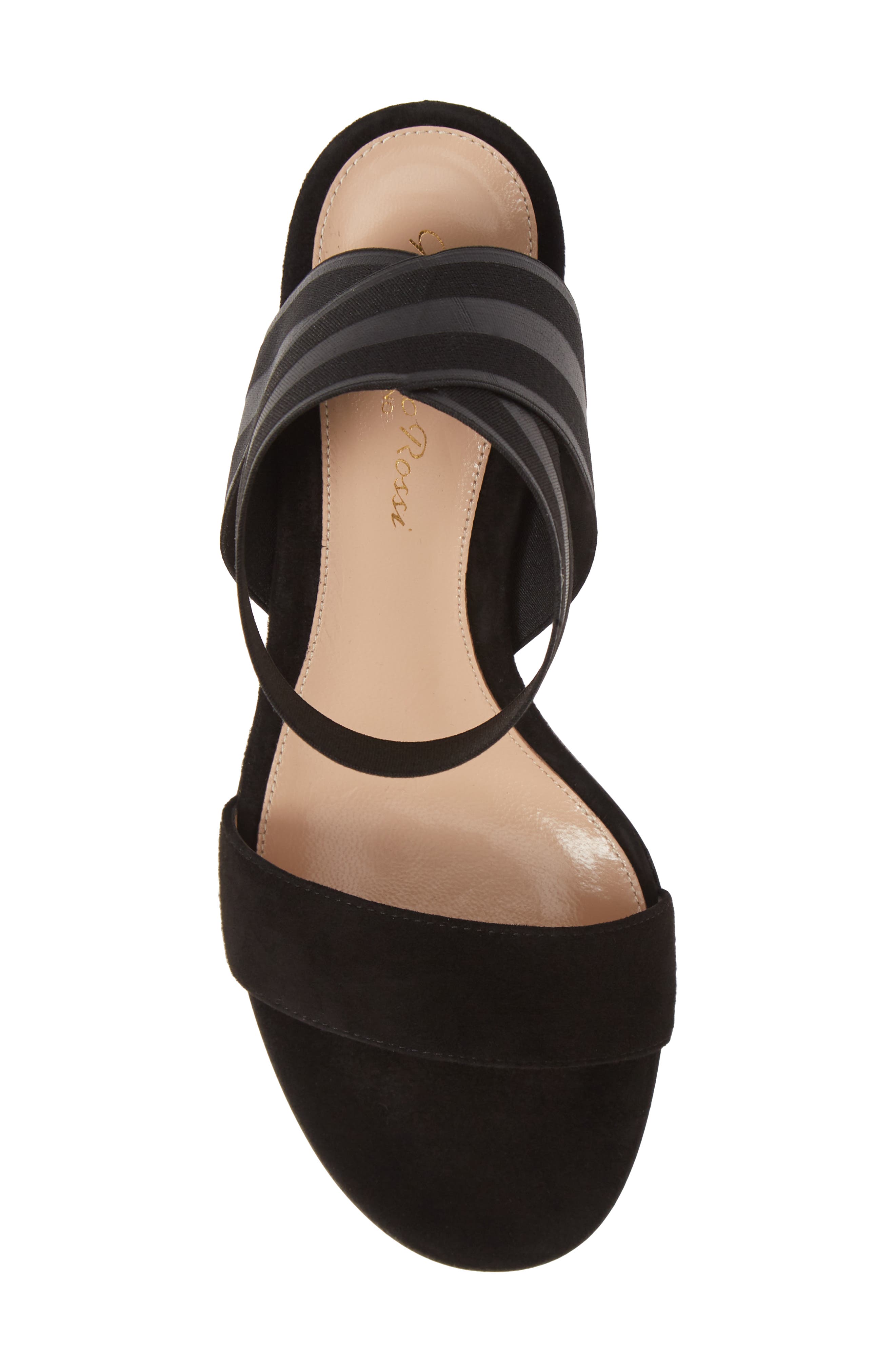 Gianvito Rossi Elastic Ankle Wrap Sandal, Alternate, color, 