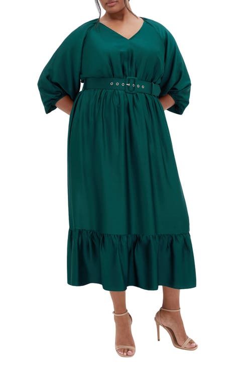売れ筋商品|||シティーシック カットソー トップス レディース Plus Size Nailhead Tunic Green カットソー | 40代 50代からのレディースファッション通販