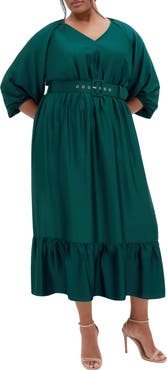 City Chic Betty Belted Midi Dress