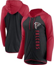 FANATICS Women's Fanatics Branded Black/Red Atlanta Falcons Forever Fan Full-Zip Hoodie