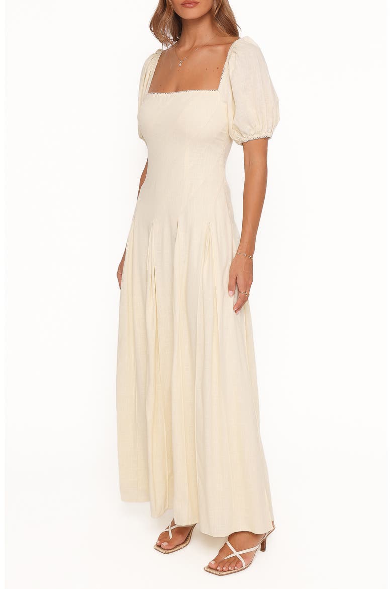 Kinlee Puff Sleeve Maxi Dress, Alternate, color, BUTTER YELLOW