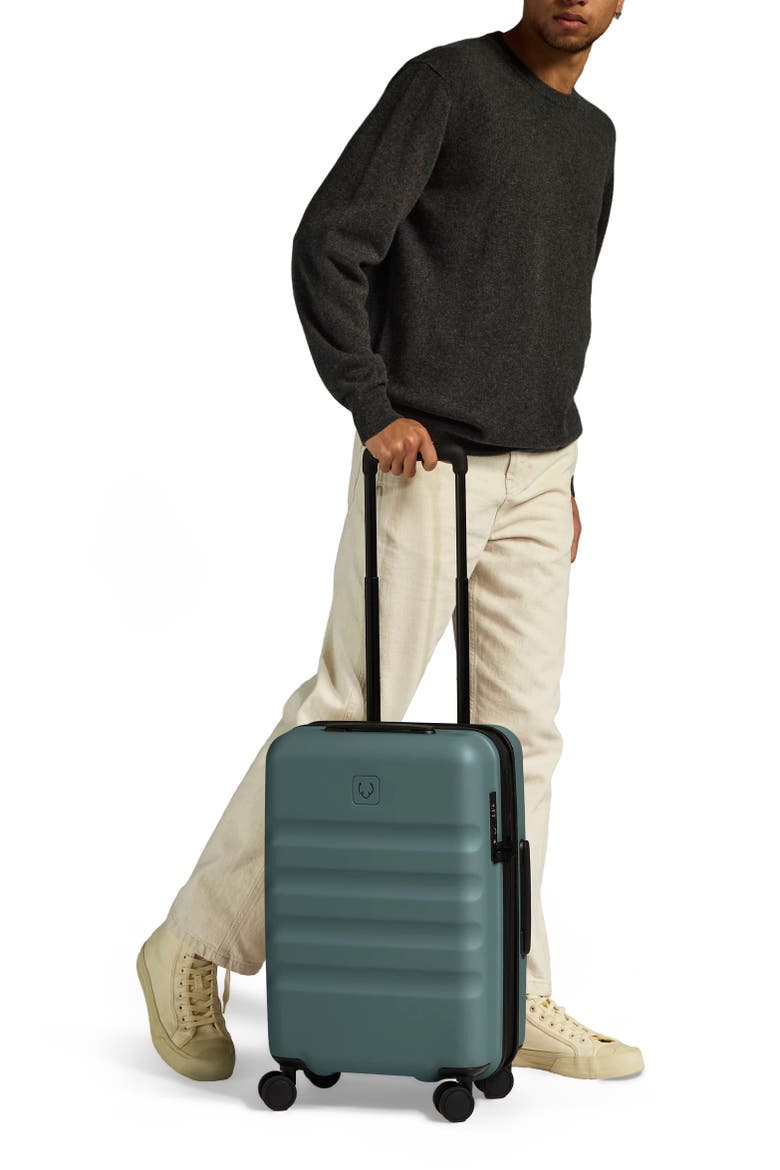 Icon Stripe Expendable Carry-on Luggage, Alternate, color, Glade Blue