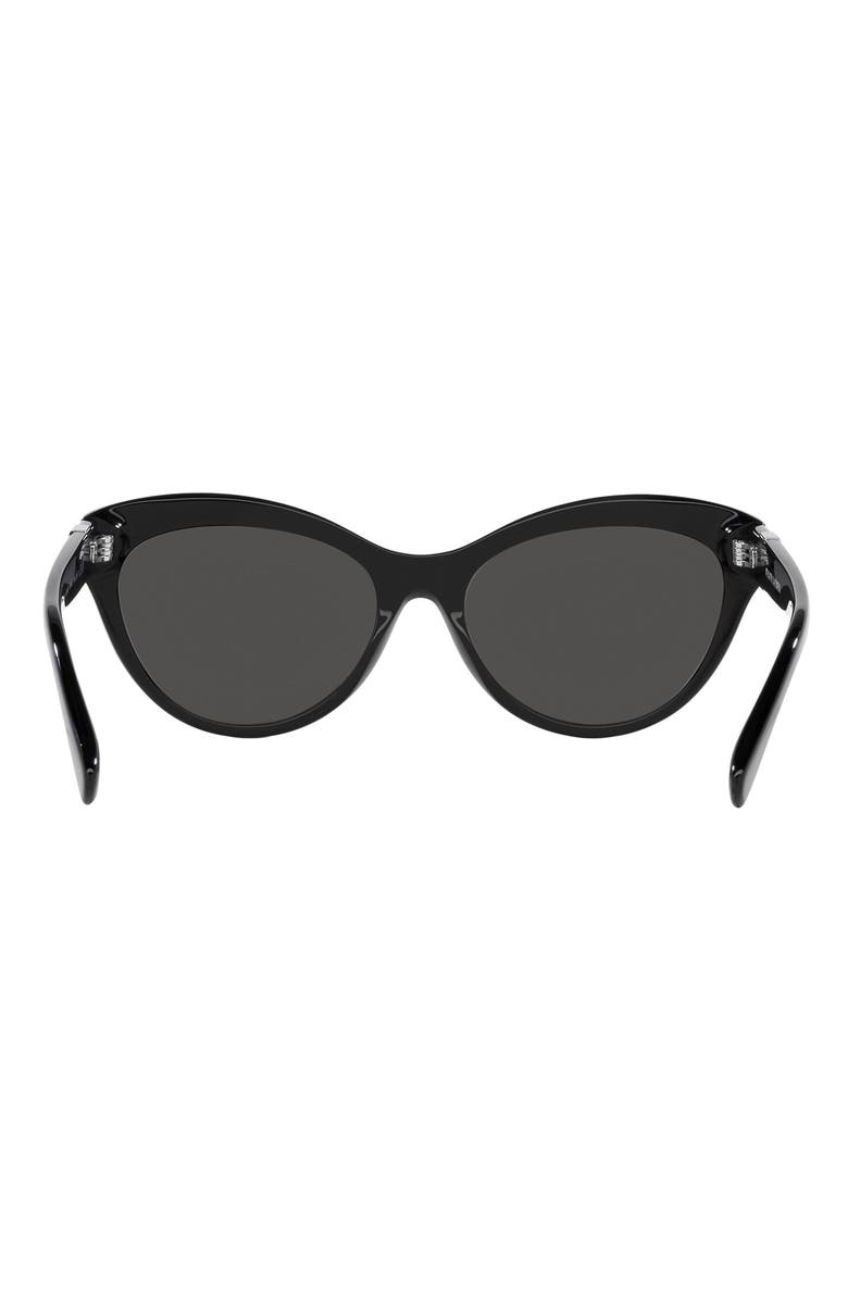 Ralph Lauren 56mm Cat Eye Sunglasses, Alternate, color, Black